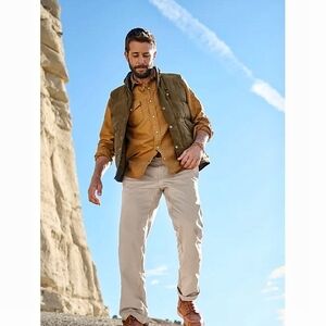 ORVIS Ultimate Khaki 100% Cotton Trouser| Color: Khaki| Size: 34